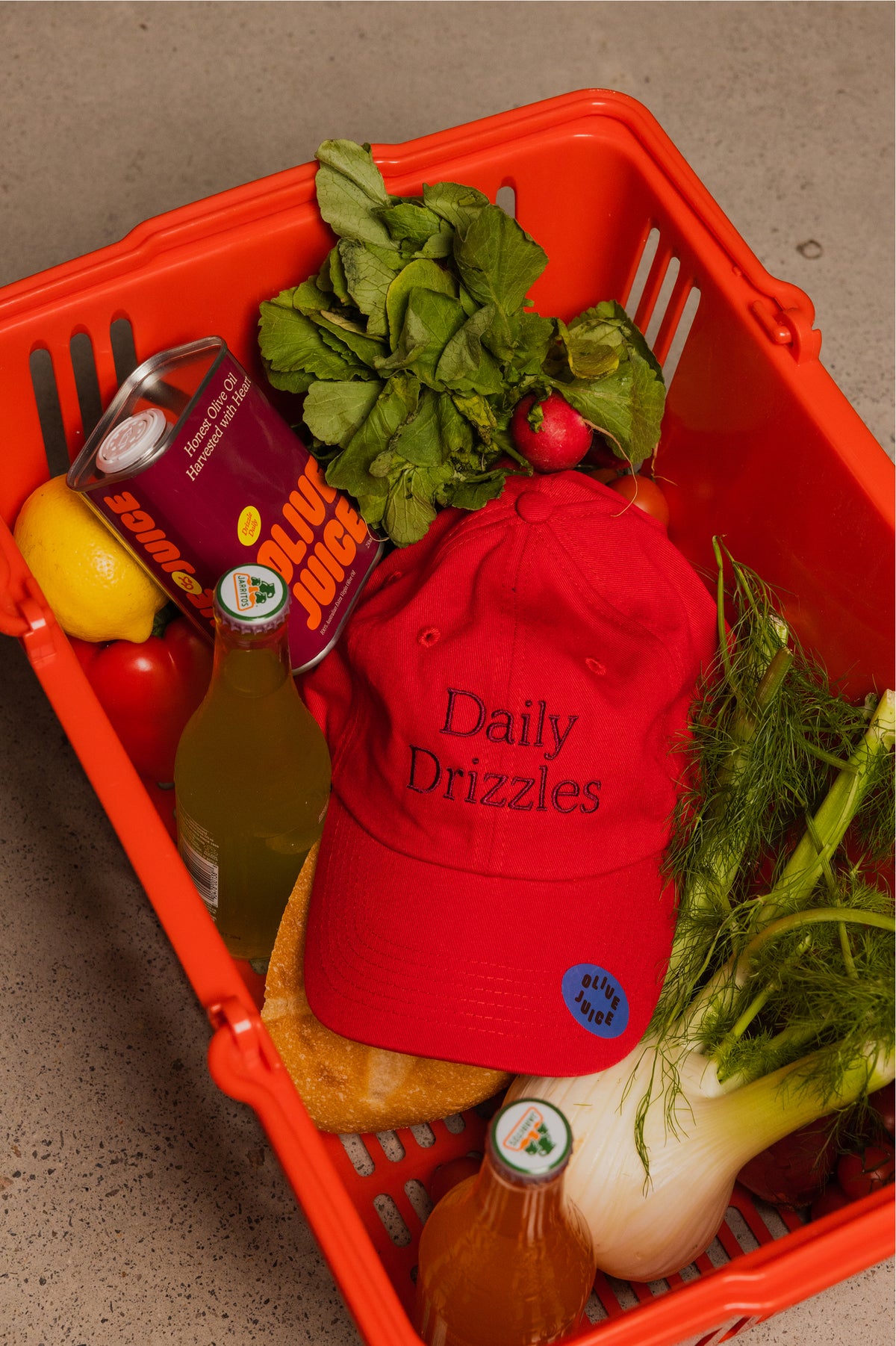 Daily Drizzles Cap in Heirloom Red