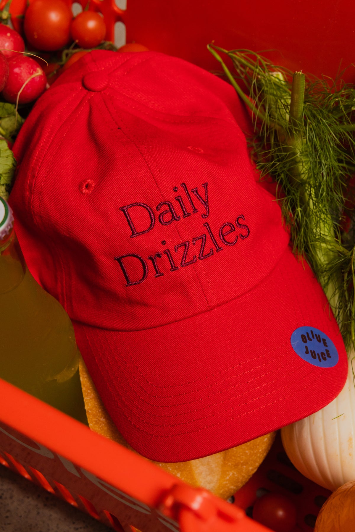 Daily Drizzles Cap in Heirloom Red